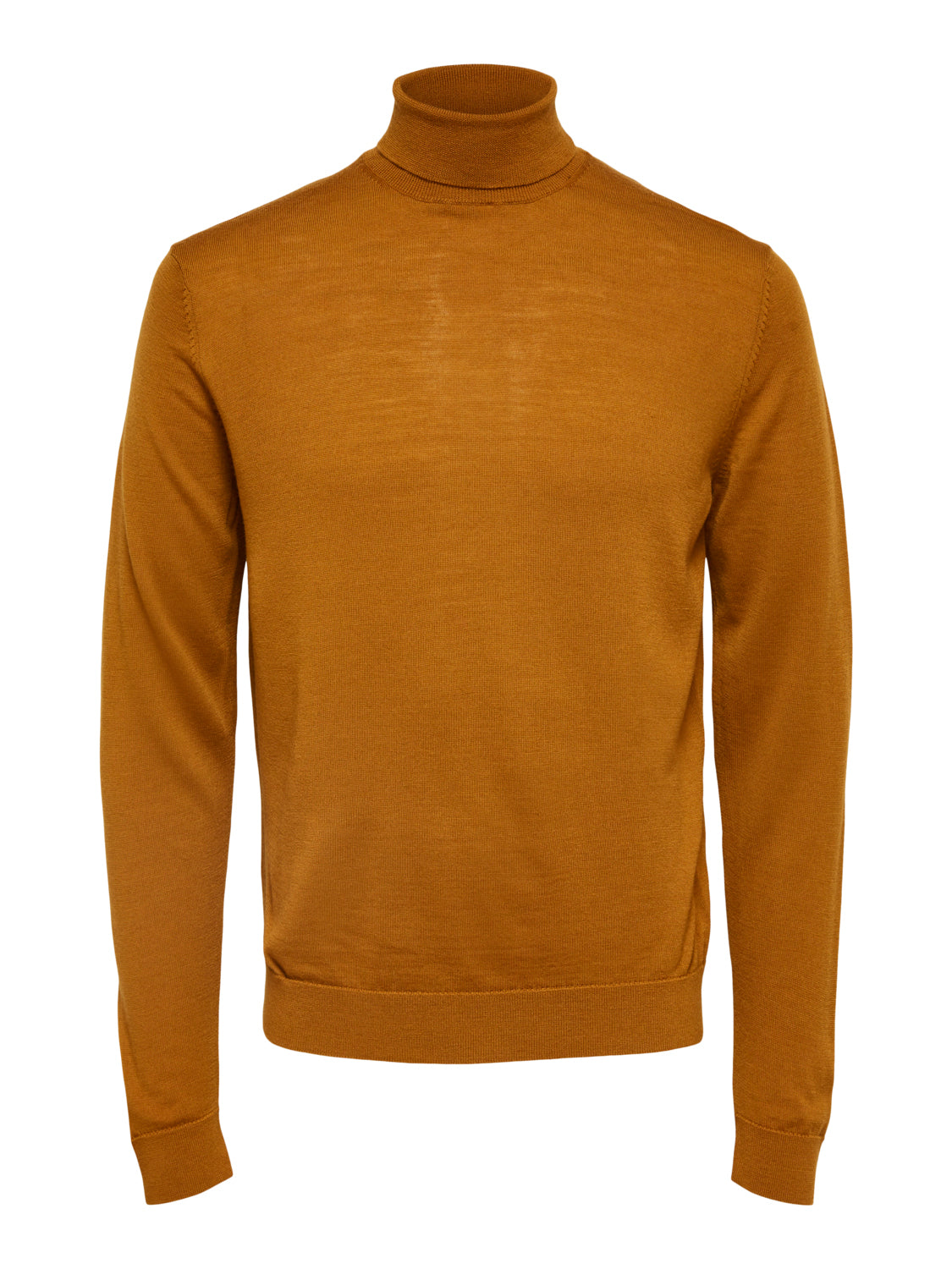 Town høyhals ullgenser - Orange/ Cathay Spice